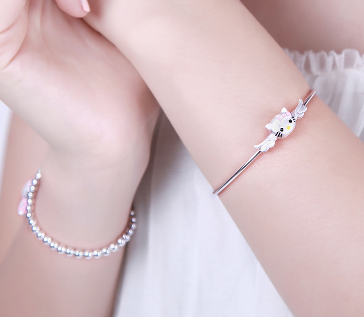 Cartoon hazel hello kittyi Hello Kitty Một chiếc vòng tay trẻ em trong mơ dành cho trẻ em - Vòng đeo tay Cuff vòng đá