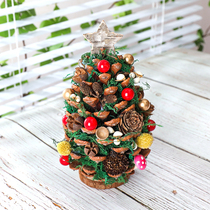 2023 Christmas tree handmade diy material package Christmas theme school handmade garland dried flowers pinecone decoration materials