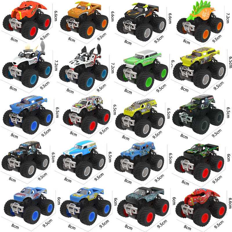 Cross-Border 1:64 Dual-Inertia Off-Road Vehicle Children's Realistic Monster Truck Toy Model Gift Wholesale Cross-Border 1:64 Dual-Inertia Off-Road Vehicle Children's Realistic Monster Truck Toy Model Gift Wholesale