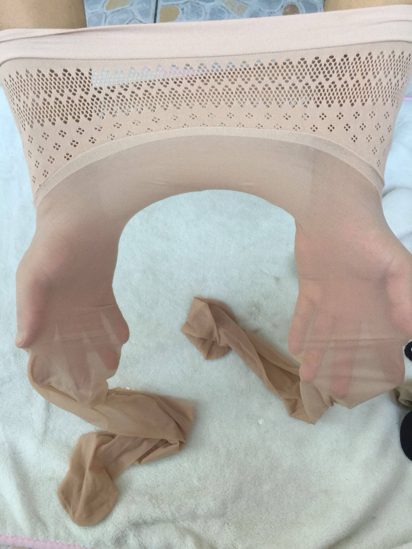 Summer thin stockings female stockings 8D seamless apple hip cut - off tie - socks