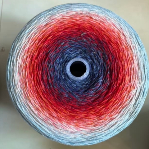 1500 Grams of Eight-Strand Cotton Blended Cake Yarn, Temple Magic Pattern, Arcadia Bouquet, Etc. Blanket Yarn, Soft and Skin-Friendly