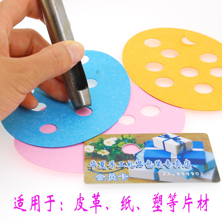 Huaxia Handcrafted Punching Tool Diy Punching Cone Punch Hole Instrumental Strap Puncher Beating Round Instrumental Pimmer Leather Rinder