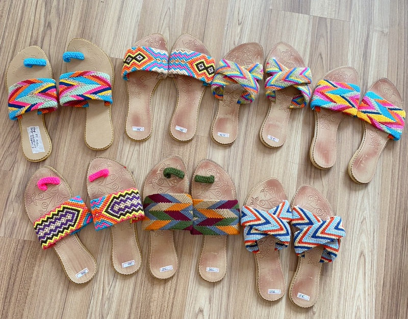 Wayuu Colombian Hand-Woven Sandals Slippers Vacation Sandals Slippers Special Offer