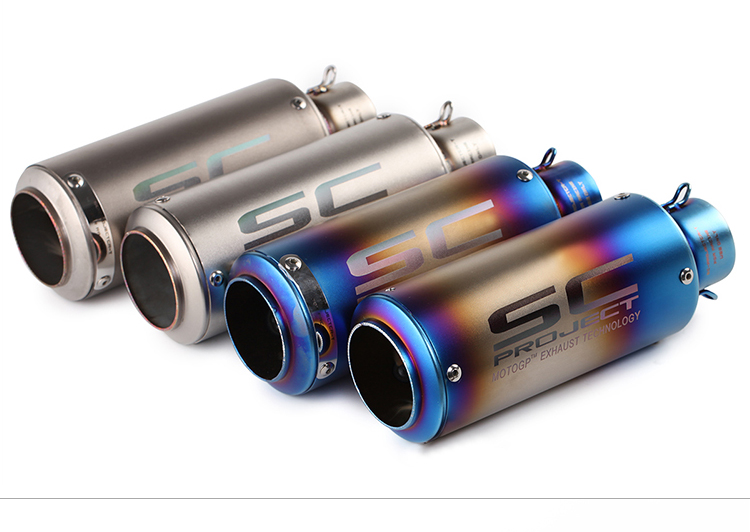 Xe máy thể thao sửa đổi ZX6RZ800 ninja nhỏ 200 350 Yamaha R6 nhỏ R 蝎 SC chiên ống xả đường phố - Ống xả xe máy pô xe wave