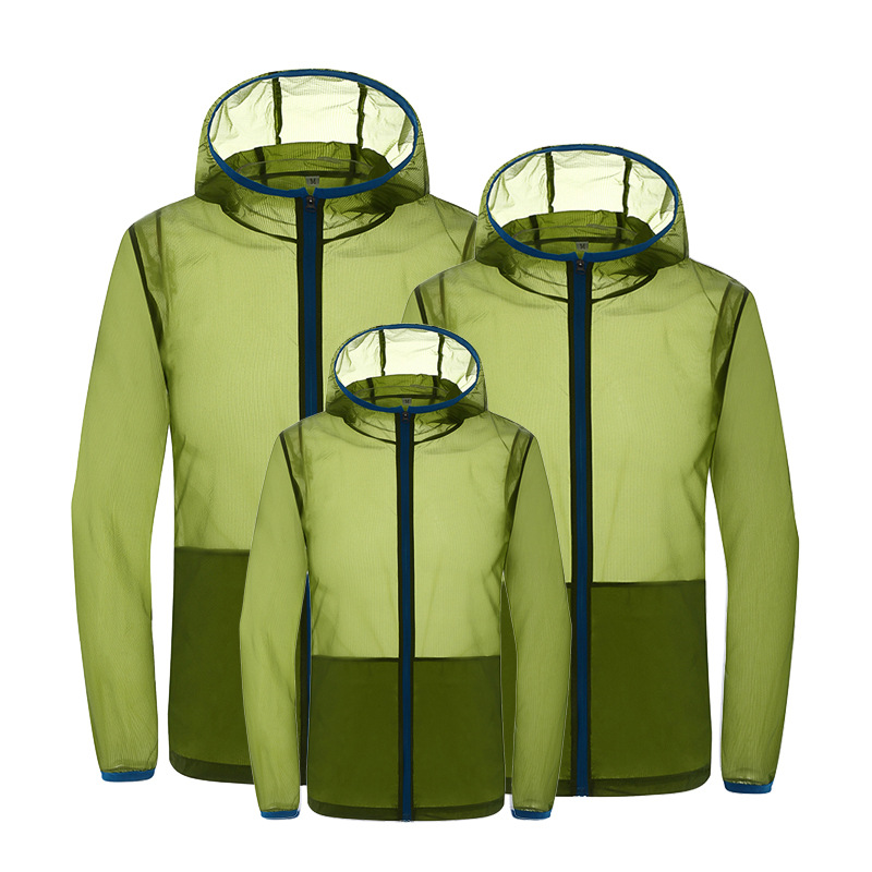 Outdoor Sunscreen Skin Windsuit Jacket Workwear Custom Summer Parenting Skin Coat Light Thin Sunscreen Print Logo