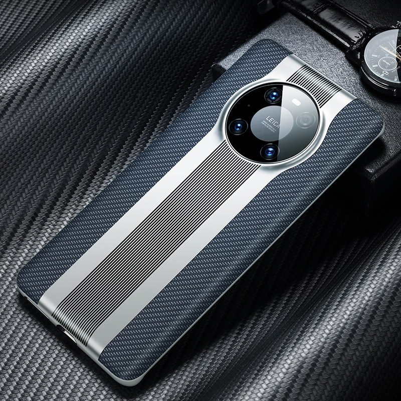 Applicable Huawei mate40Pro mobile phone protection shell full package anti-fall meta40RS upscale genuine leather Porsche creative por
