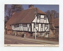british blank old postcard battle street house