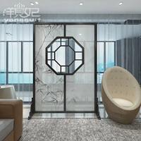 Trung Quốc màn hình phân vùng phòng khách hiên nhà thời trang văn phòng nghiên cứu khách sạn gỗ rắn rỗng màn hình bán trong suốt - Màn hình / Cửa sổ mẫu song cửa sổ bằng gỗ đẹp