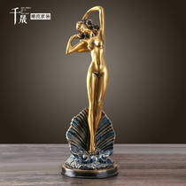 Creative ornaments home European soft craft living room TV cabinet porch modern simple wine cabinet American decorations