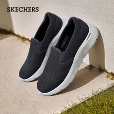 Энергичный обувь skechers斯凯奇秋季男鞋舒适休闲鞋一脚蹬中老年爸爸鞋减震健步鞋