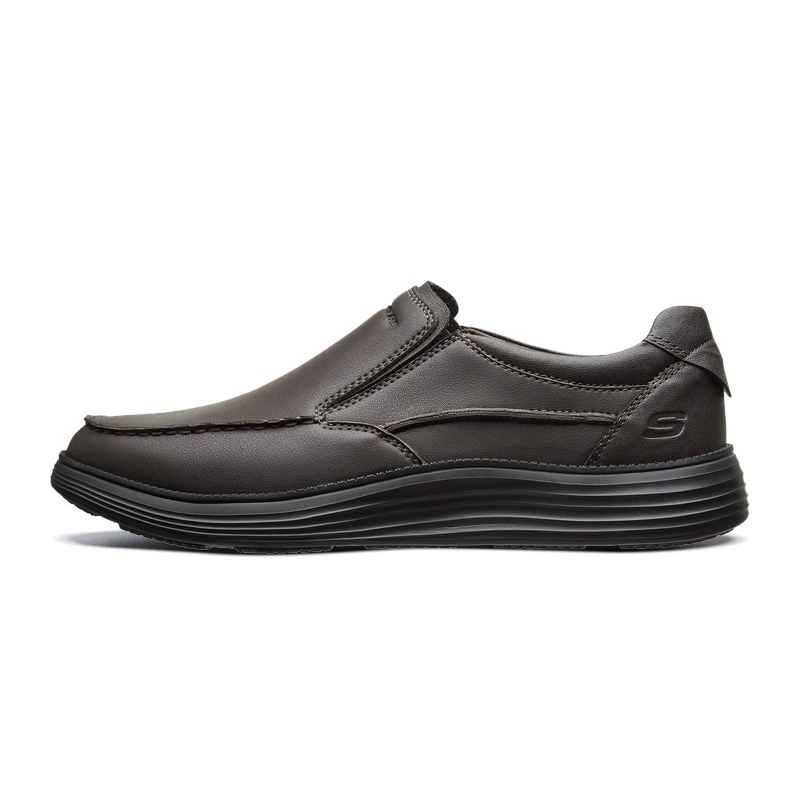 Giày Skechers Giày nam Skechers xu hướng mới một chân đặt giày thông thường đơn giản giúp giày đi lại thấp 66009 - Giày thấp