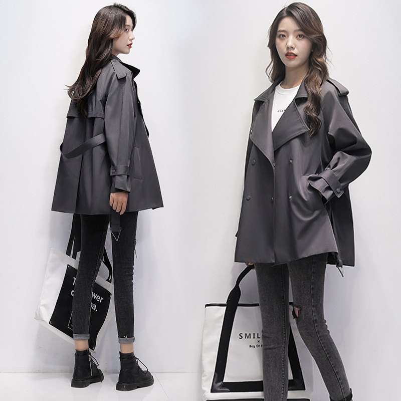 Great brand of wind clothes for long version 2022 new women's spring and autumn European stock fashion short coats Temperament Casual Superior Coat