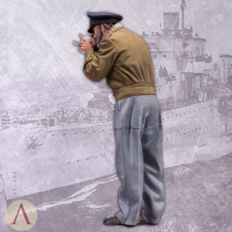 Crazy tourr 1/35 mô hình người lính nhựa gói Thế chiến II quân đội U-BOAT quan sát viên GK mô hình trắng tay 411 - Capsule Đồ chơi / Búp bê / BJD / Đồ chơi binh sĩ mô hình búp bê