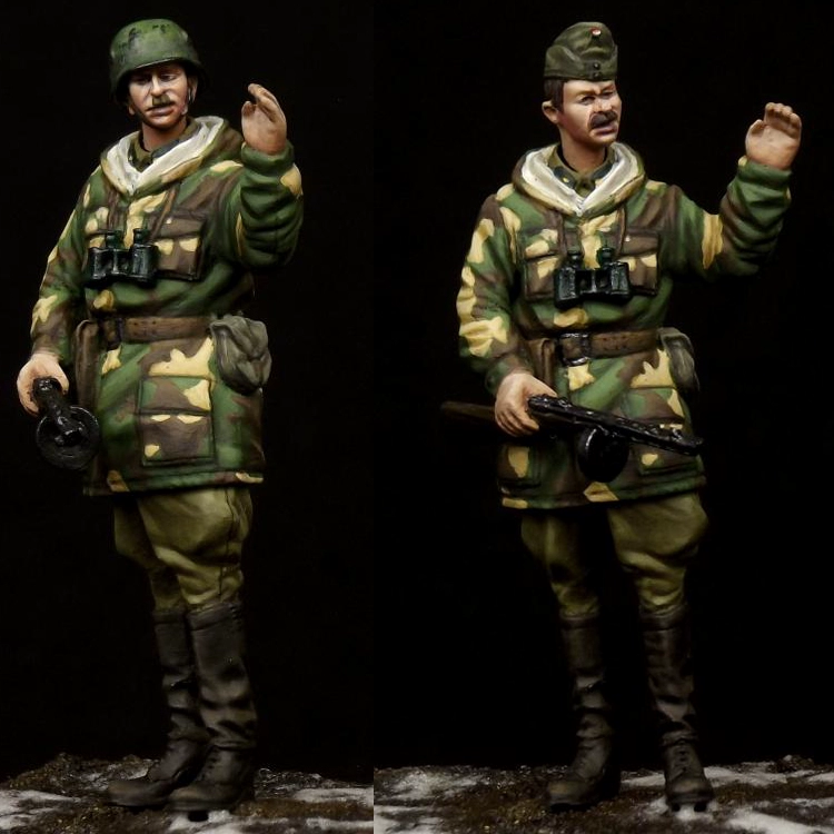 Crazy tourr 1/35 người lính nhựa mô hình WWII Không quân Hungary hai đầu GK mô hình trắng tay 440 - Capsule Đồ chơi / Búp bê / BJD / Đồ chơi binh sĩ