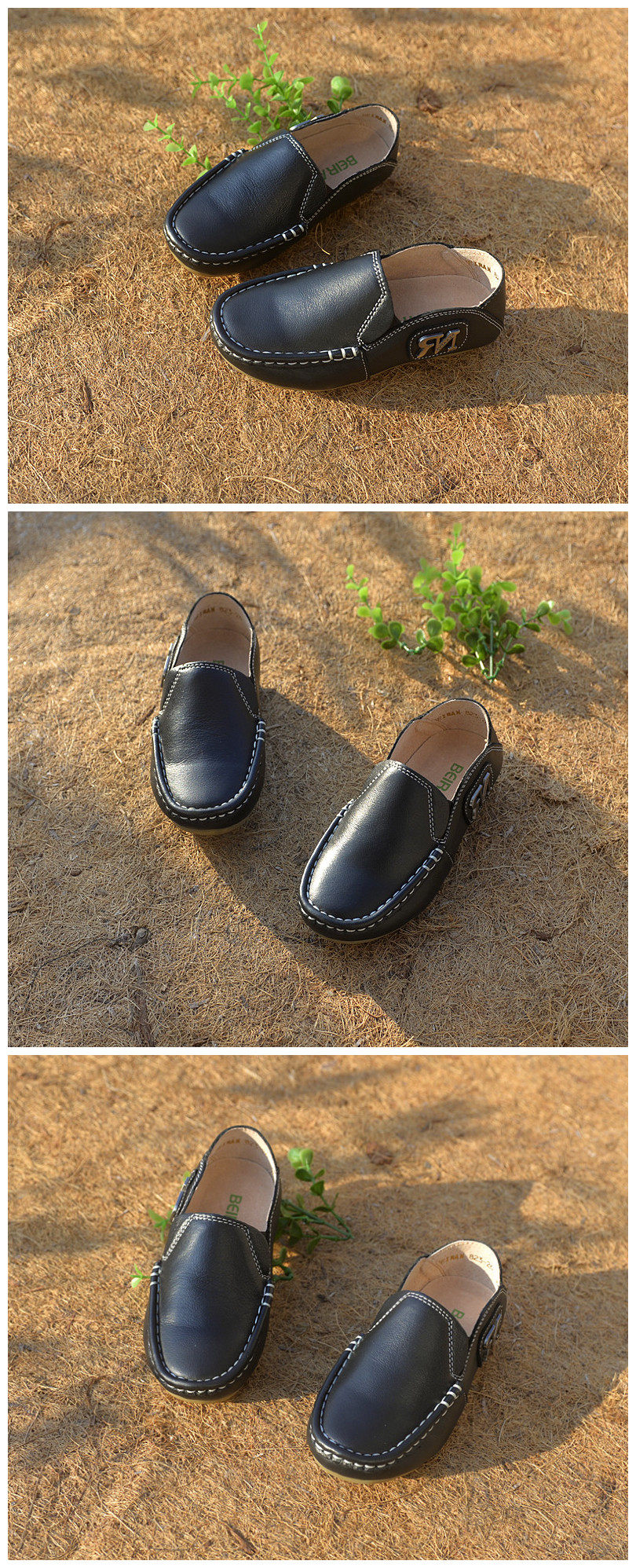 Chaussures enfants en cuir pour printemps - semelle tendon - Ref 1007309 Image 32