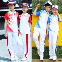 Primary and middle school students Games Opening Square Team Summer Camp Speed Dry Suit for men and women Childrens class 67 grade