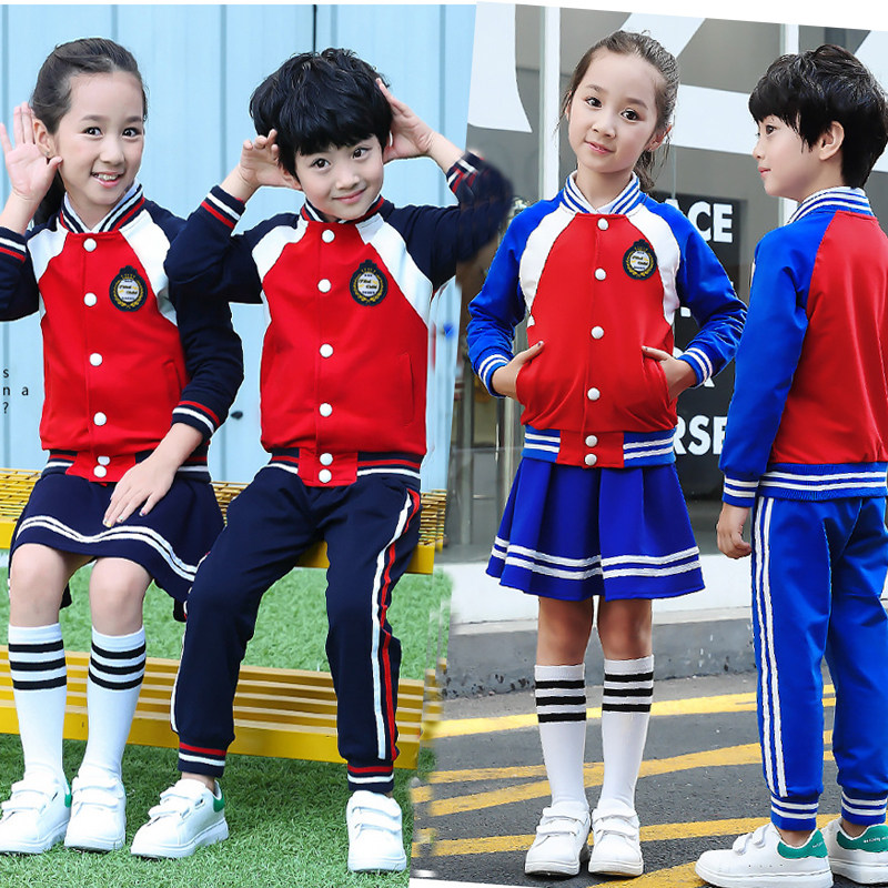 Kindergarten Garden Clothing Pure Cotton Suit A Second Grade Elementary School Student School Uniforms Spring Summer Three Sets Teacher Games Class Clothes