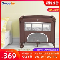 sweeby small size crib small apartment newborn baby bed foldable portable simple small bed travel bed