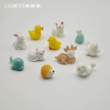 B.Duck, маленькая модель животного, кролик, фигурка, кукла, лиса, енот, микро пейзаж
