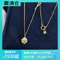 Wing｜Golden Rice bowl 18k gold diamond-set chopsticks necklace Interesting soul dry rice man original design