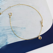 Wing｜My Golden Rice bowl 18k gold diamond-set chopsticks shape bracelet Exquisite Q Meng original design