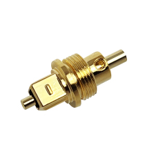 Pure copper gold-plated fiber head