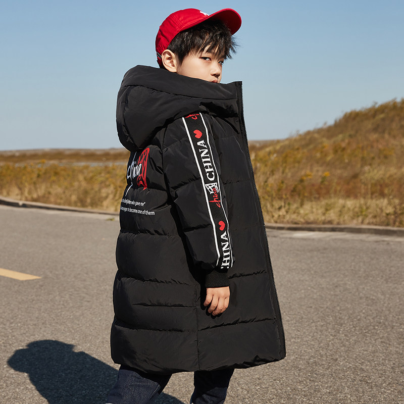 Bala bala2022 new boy down jacket long version thickened children's Korean version of the Western style anti-season clearance winter