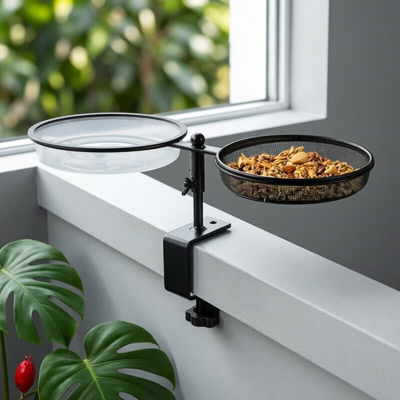 Villa Courtyard Bird Feeder, Outdoor Bird Feeding Station, Terrace Bird Bath, Bird Feeder, Garden Bird-Attracting Feeding Device Villa Courtyard Bird Feeder, Outdoor Bird Feeding Station, Terrace Bird Bath, Bird Feeder, Garden Bird-Attracting Feeding Device