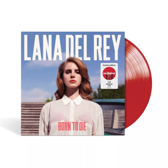 Scheduled Thunder Sister Lana del Rey Børn to Die Red Gel LP Black Gum Record Limited