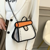 Мультяшный небольшой дизайнерский шоппер, сумка через плечо