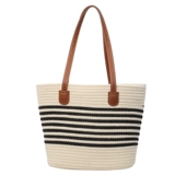 Соломенная вместительная и большая сумка через плечо, летняя пляжная сумка на одно плечо