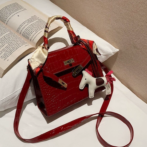 Платиновая красная портативная сумка через плечо для невесты