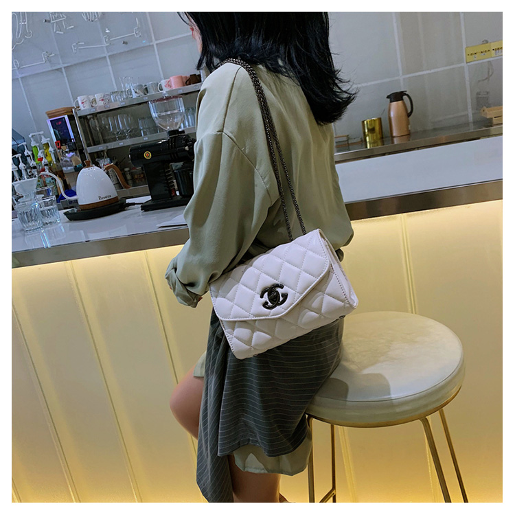 Túi nước hoa nữ nhỏ mới 2019 phiên bản mới Hàn Quốc họa tiết của một bên vai đeo chuỗi thời trang hình thoi nhỏ vuông - Túi xách nữ túi xách nữ Gucci