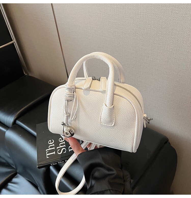 Borsa a tracolla rossa da donna, piccola borsa a secchiello tote_voghion.com