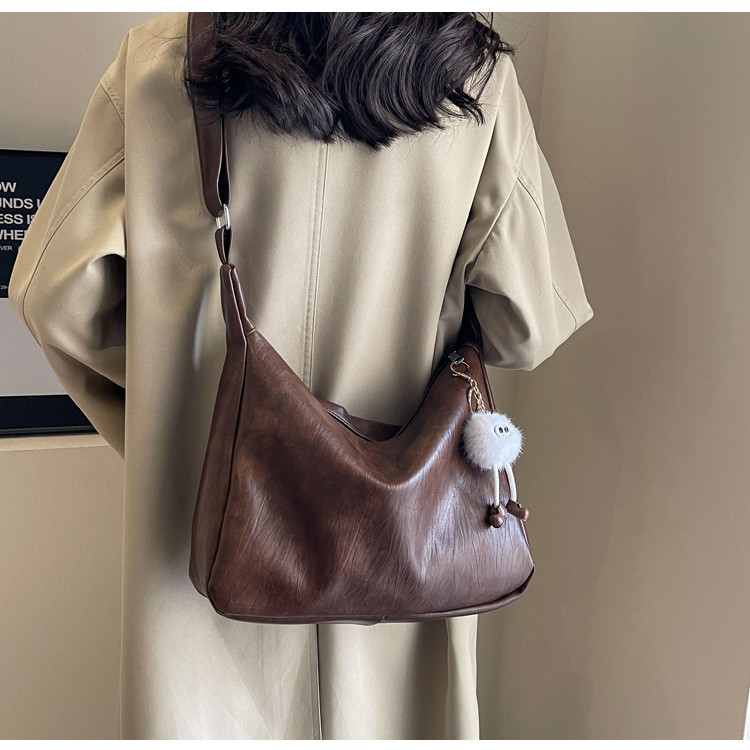 Women's Versatile Casual Shoulder Bucket Bag For Work And Travel_voghion.com