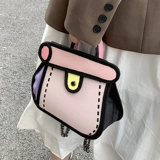 Мультяшный небольшой дизайнерский шоппер, сумка через плечо