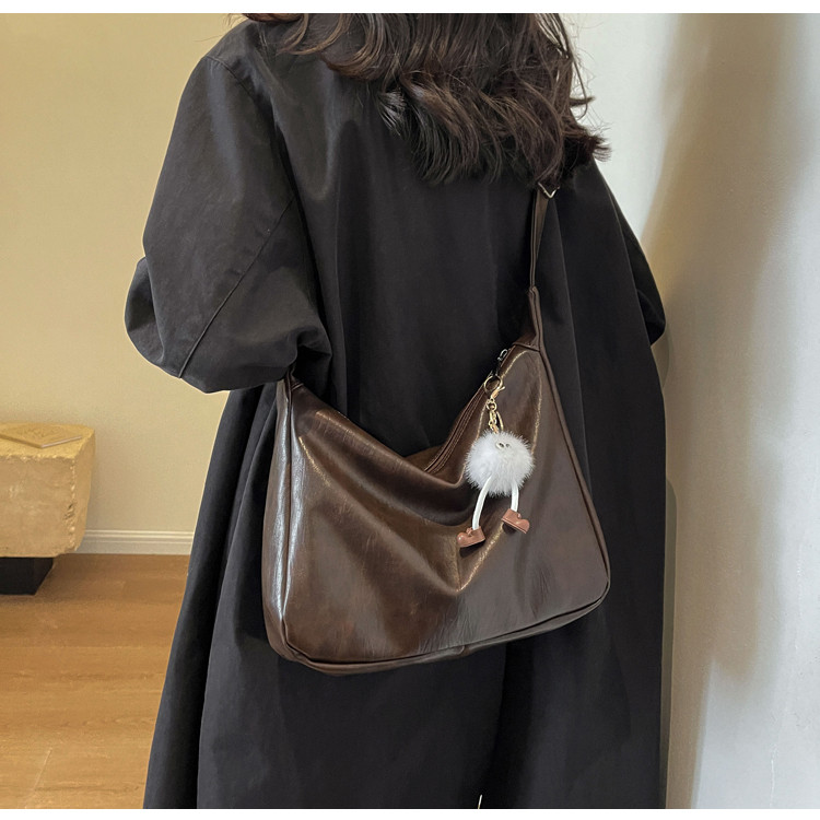 Women's Versatile Casual Shoulder Bucket Bag For Work And Travel_voghion.com