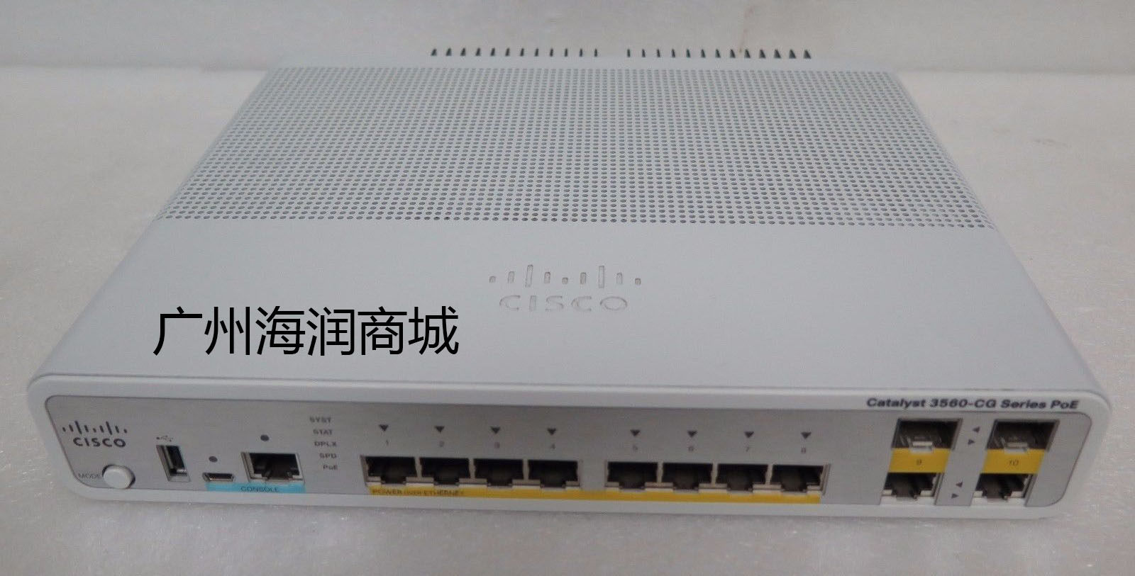 Cisco CISCO WS-C3560CG-8PC-S 8 full one thousand trillion POE powered triple layer switch test good
