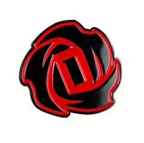 Mu Gongfang NBA Bull Team Logo Rose Rose Rose Трехмерная металлическая автомобильная наклейка автомобильная маркировка C -Пиллярная наклейка хвостовая маркировка