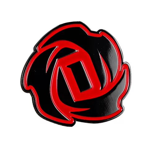 Mu Gongfang NBA Bull Team Logo Rose Rose Rose Трехмерная металлическая автомобильная наклейка автомобильная маркировка C -Пиллярная наклейка хвостовая маркировка