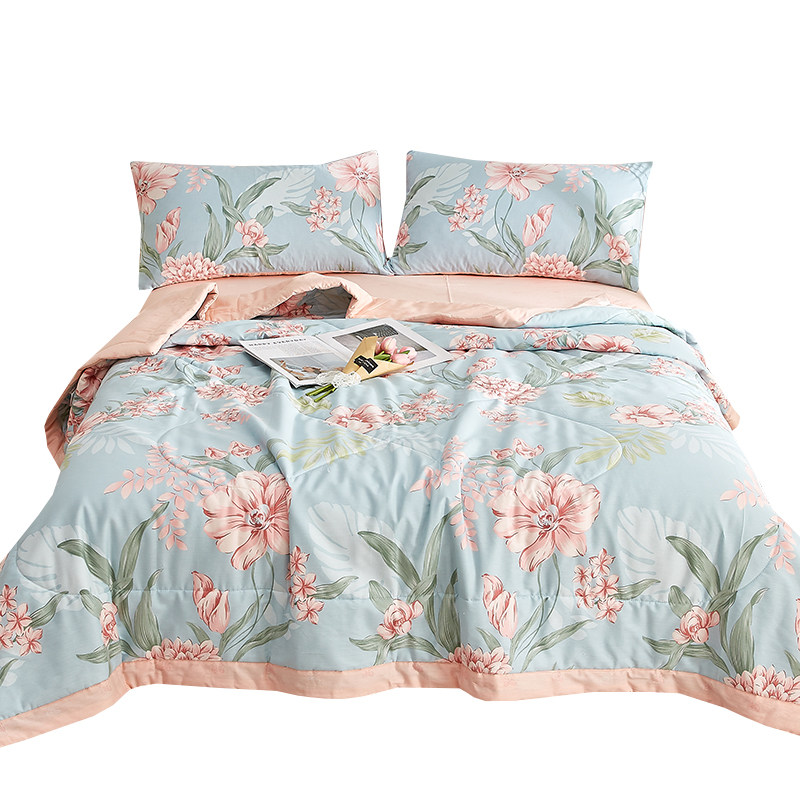 Xinjiang Cotton 100% Pure Cotton Summer Quilt, All-Cotton Inside and Outside, Air-Conditioning Quilt for Single and Double Beds, Thin Summer Quilt Core, Machine Washable