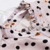 Fungus ren polka dot lụa dâu tằm đầm nhẹ nhàng gió eo retro giảm béo khí chất váy a-line - A-Line Váy