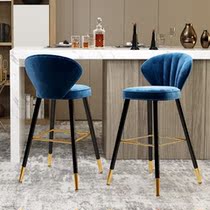 Bar Bench Modern Minima Light Extravagant Home Shell High Footstool Island Bench Bar Front Table Iron Art Backrest Net Red Chair