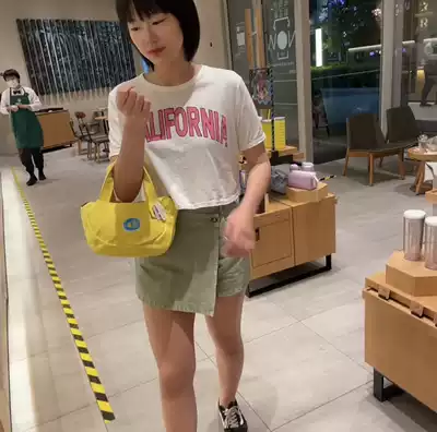 Spot GLADEE banana series mummy bag canvas bag portable large capacity portable bag cute bento bag