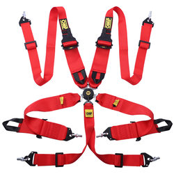 High-End Five-Point Safety Belt New Model Omp Racing Modified Quick-Release Car Seat Belt Shoulder Protector Limiter