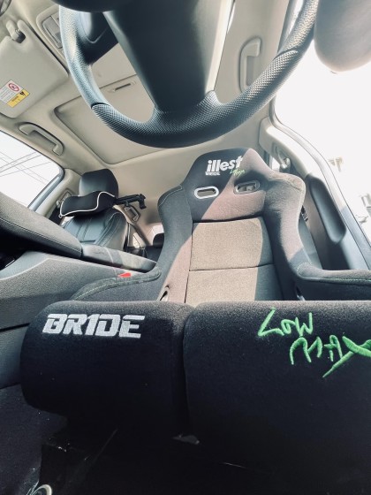 Co-Branded New Bride&Illest Car Seat Integrated Lightweight Fiberglass Bucket Seat Modified Racing Seat