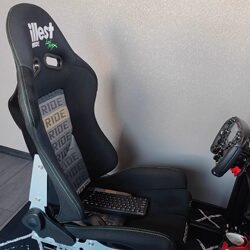 Suitable for Vr Game Simulator Seats, Lightweight Fiberglass Cockpit, E-Sports Racing Bucket Chair, Karting Seat