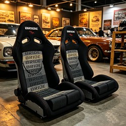 Bride Lowmax Half Bucket Adjustable Chair Comfortable Car Seat Modified Racing Chair Simulator Gaming Chair Black