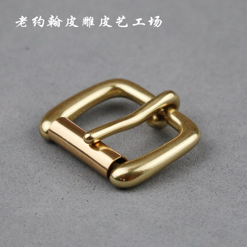 Bag hardware accessories pure copper belt buckle 25mm pin buckle brass wheel roller belt buckle Cambridge bag hardware