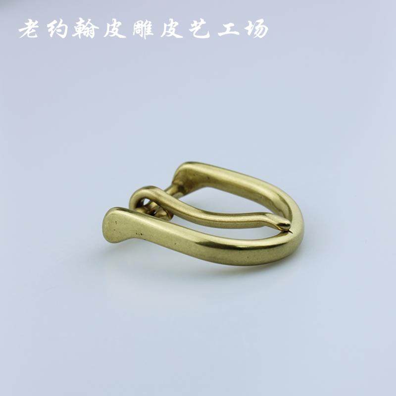 British order copper buckle Belt buckle Belt buckle Environmental protection pure brass copper color classic British pin buckle 30mm